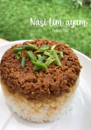 Foto resep Nasi Tim Ayam (versi jalan pintas)