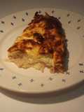 Quiche de beicon y queso gruyère