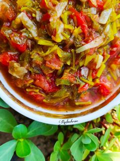 عکسی از دستور ترشی خرفه