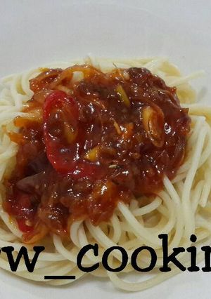 Foto resep Spaghetti Sauce Bolognese Sambel Sereh