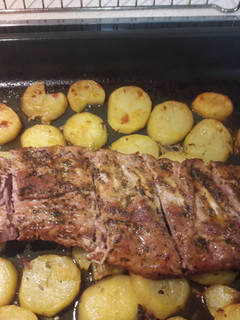 Una foto de Costilla de cerdo al horno
