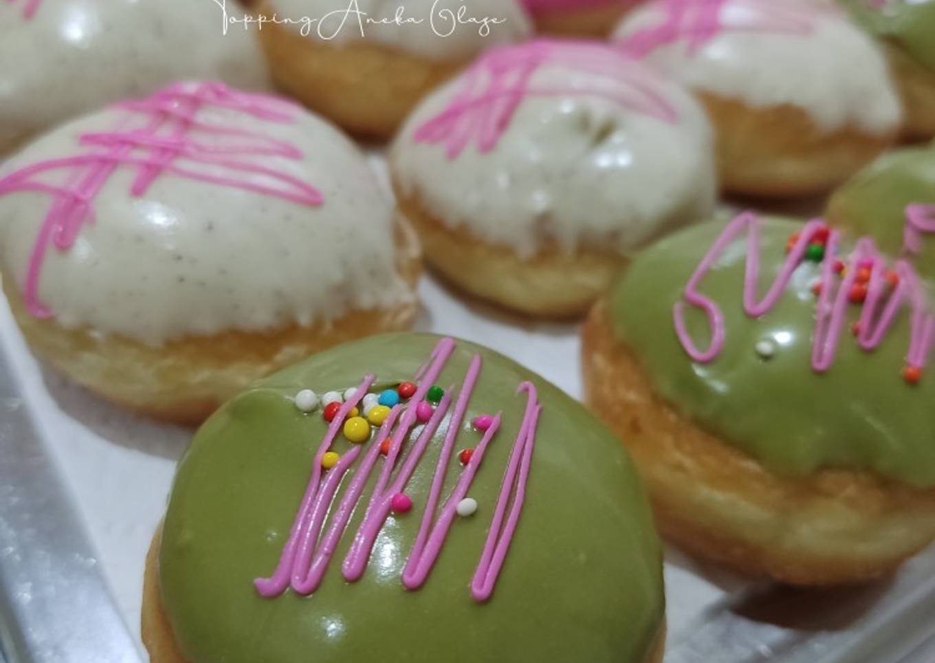 DONAT MINI TOPPING ANEKA GLAZE | ULEN TANGAN