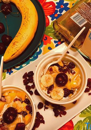 ক্রিমি ফ্রুট স্যালাড উইথ মেপল সিরাপ (Creamy Fruit Salad with Maple Syrup Recipe in Bengali) রেসিপির প্রধান ছবি