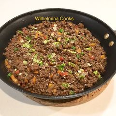 A picture of Ground lamb Bulgogi.