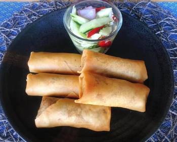 The New Way Making Recipe  Crispy Vegetable Spring rolls Recipe  With Mushroom filling  Vegetarian Recipe Delicious Perfect