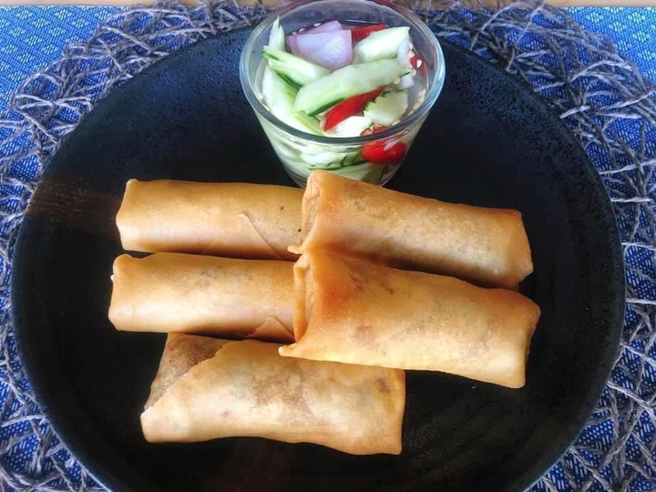 Easy Steps to Make|Recipe} 🧑🏽‍🍳🧑🏼‍🍳 Crispy Vegetable Spring rolls Recipe • With Mushroom filling • Vegetarian Recipe the Perfect
