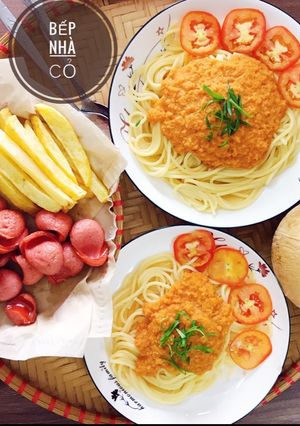 Hình của món Mỳ Ý - Spaghetty sốt cà chua bò băm.
