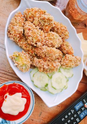 Hình của món Gà viên chiên xù.