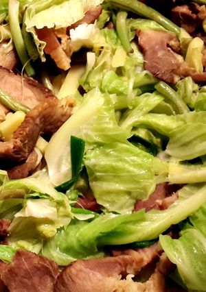 醃豬肉炒五蔬 娜娜媽 的食譜成品照片