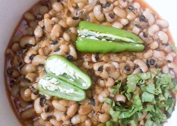 Masala black eye beans