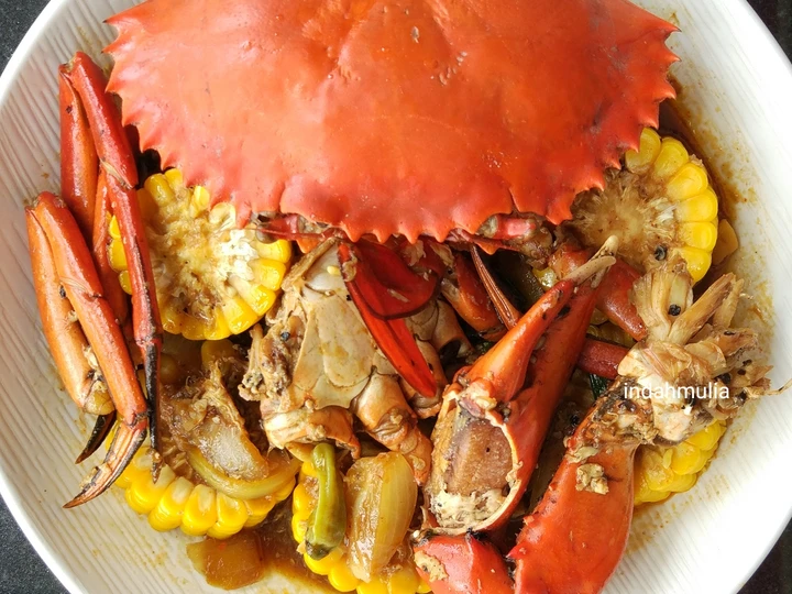 Langkah Mudah untuk Membikin Resep Kepiting lada hitam ala resto yang Menggugah Selera Anti Ribet, Uenak Banget