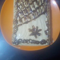 A picture of Dalgona coffee cake.