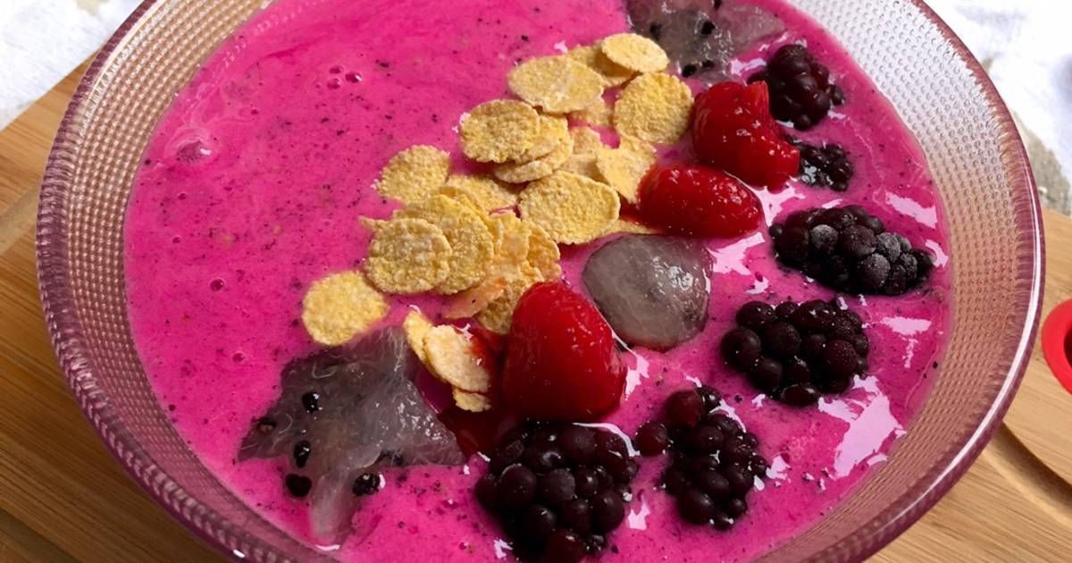 Smoothie Bowl de Pitahaya Roja Receta de Diana Carolina- Cookpad