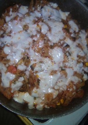 عکسی از دستور پاستا مخلوط