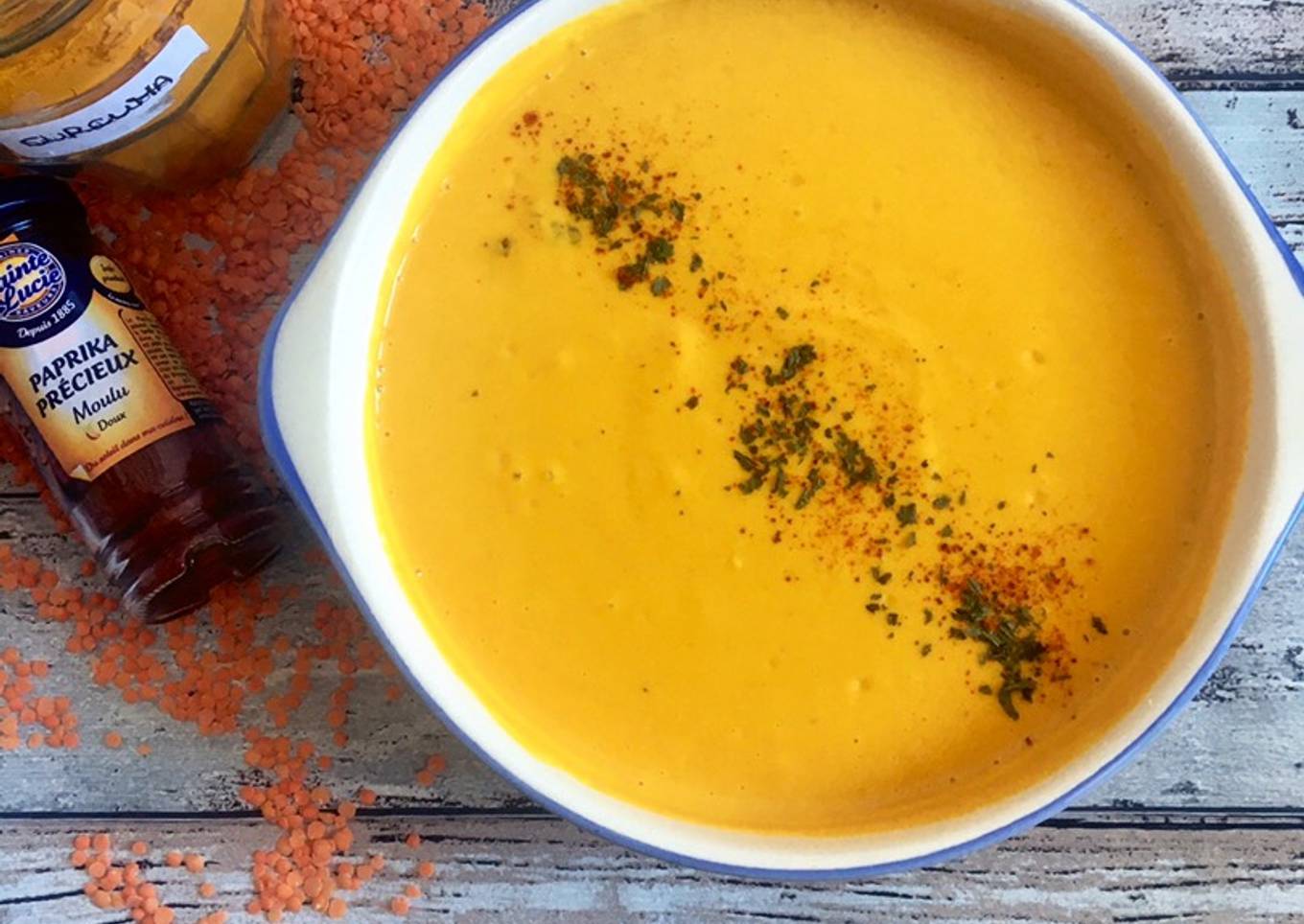 Soupe de lentilles corail 🧡