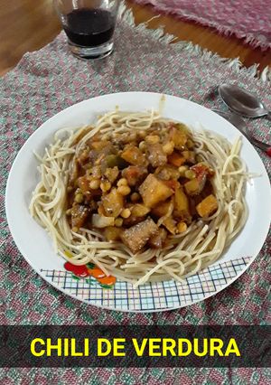 Una foto de Chili de verdura