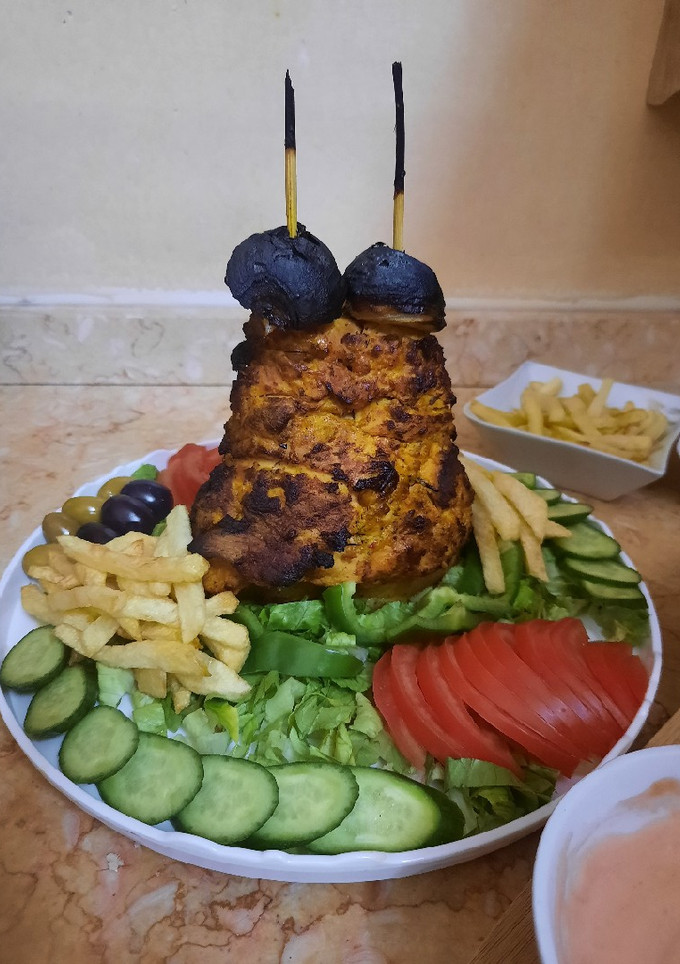 صورة لوصفة الشاورما البيتية في سيخ 🌮🌯🍽