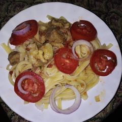 Spaghetti with beef #authormarthon A picture of Spaghetti with beef #authormarthon.