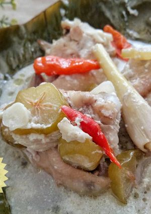 Foto resep Garang Asem Sayap Ayam #pr_masakanbungkusdaun