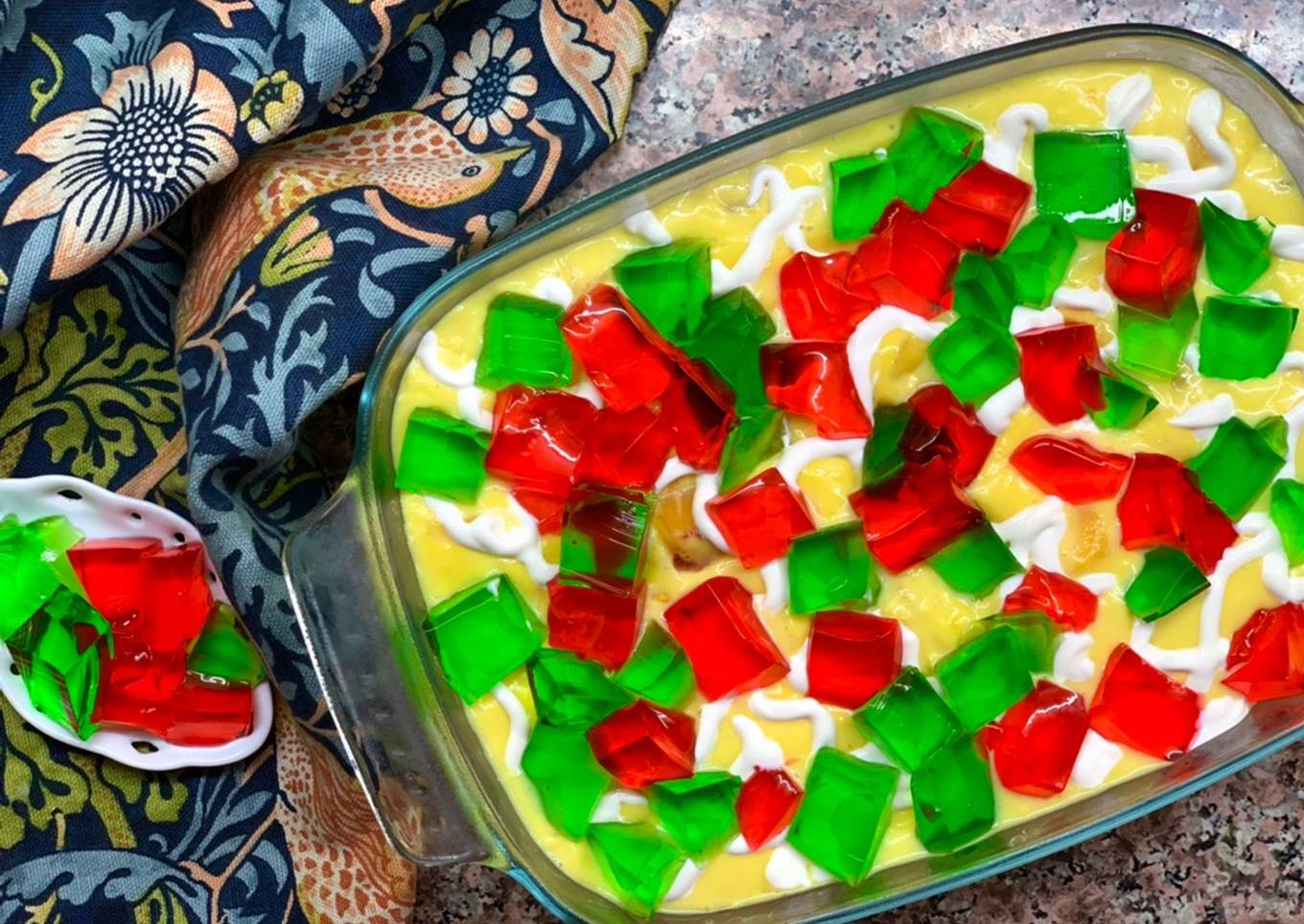 Fruit Custard 🍑🍎🥭