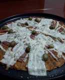 Pizza sin harina! Fácil! maizena + avena