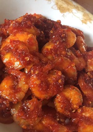 Foto resep Udang goreng pedas manis