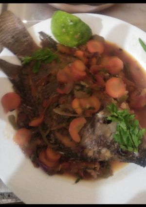 A picture of Wet fry fish curry.