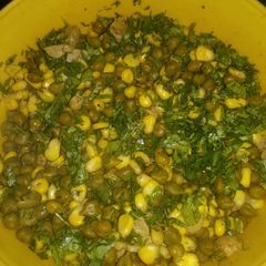 A picture of Mix green chole sweet corn or mashrom chaat.
