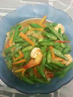 Foto resep Tumis Buncis wortel with udang