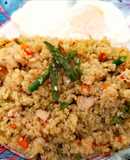Chaufa de quinua con pollo