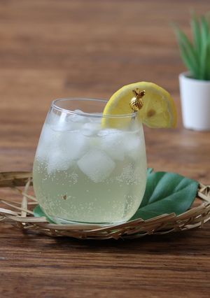 A picture of Honey Lemon Ice Tea 🍋 🍯.
