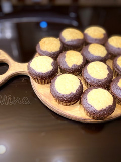 عکسی از دستور کاپ کیک دو رنگ