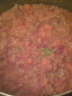 Una foto de Salsa tipo boloñesa