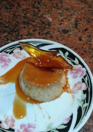 Una foto de Flan casero