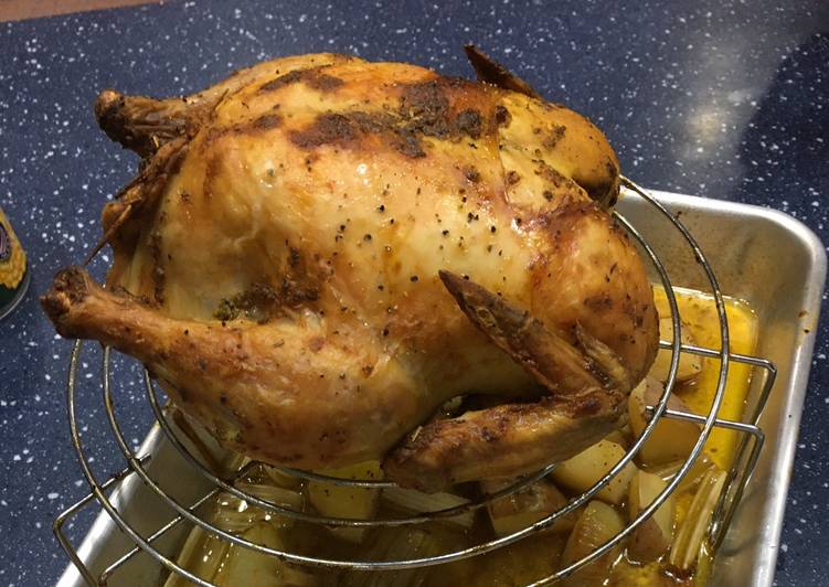 Step-by-Step Guide to Prepare Homemade Crispy roasted chicken