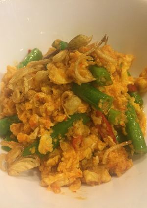 Foto resep Tumis telur & buncis