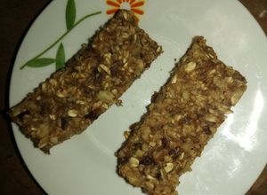Una foto de Barritas de cereal con banano