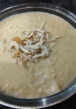A picture of Jaggery kheer recipe.