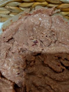 Una foto de Hummus de aceitunas kalamata en Thermomix