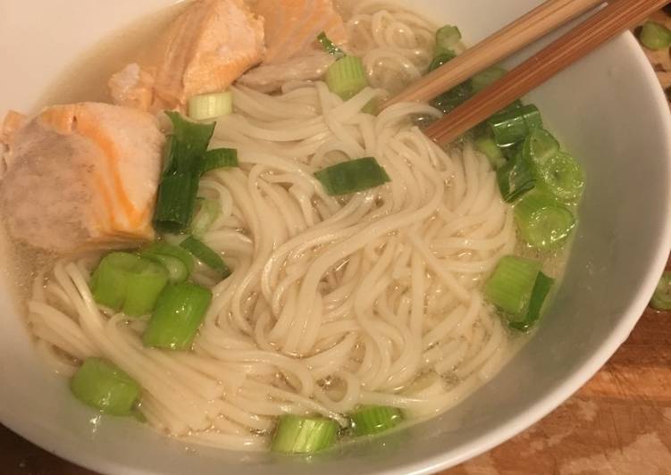 Steps to Make Homemade Fast Salmon shanghai noodle (P2, C10)