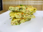 A picture of carrot egg omelette