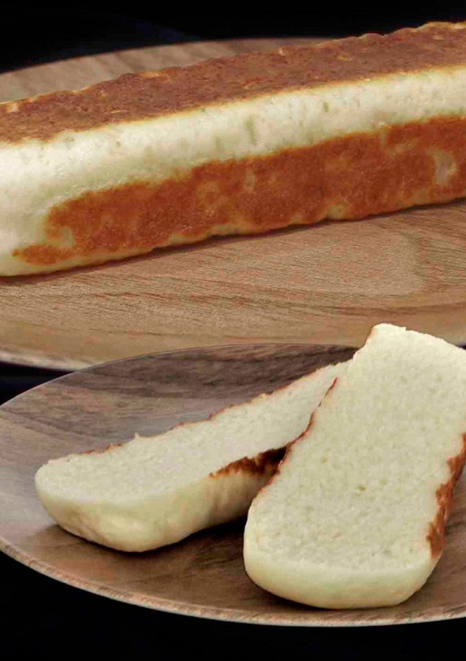 Una foto de Pan en sartén sin gluten, sin lactosa y sin horno