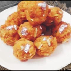 A picture of Motichur laddu.