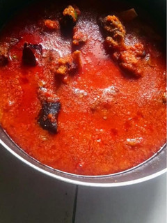 A picture of Carrot paste stew.