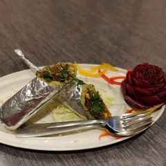 A picture of Paneer frankie rolls.