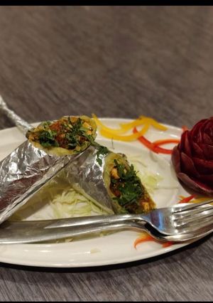 A picture of Paneer frankie rolls.
