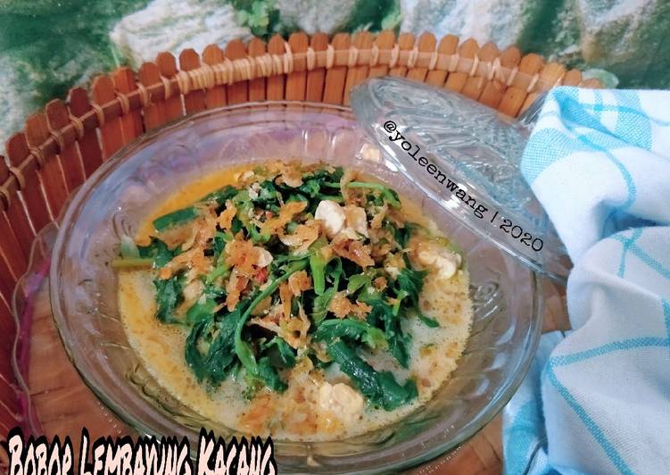 Resep Bobor Lembayung Kacang, Lezat