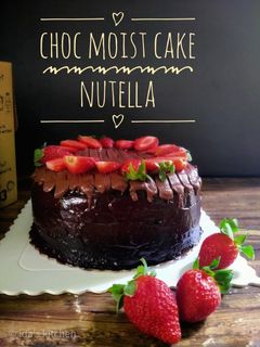 Gambar Kek coklat moist nutella