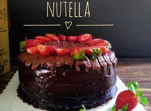 Gambar Kek coklat moist nutella