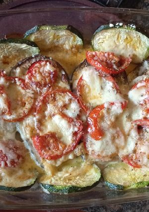 Una foto de Berenjenas tipo parmesano fáciles, apto hipertensos